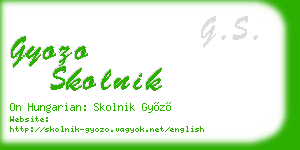 gyozo skolnik business card